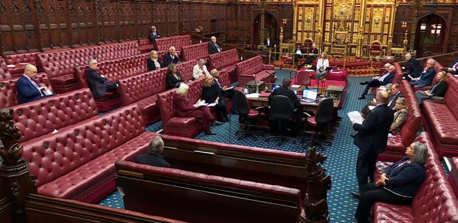 Chris Rennard in the House of Lords debating the development of Hillsborough Law