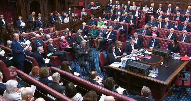 Lord Rennard in the House of lords raising the question of Think Tank Funding.